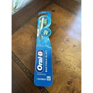Oral B Bacteria Blast Toothbrush - Soft - Teal - 1 Count Brush Oral-B